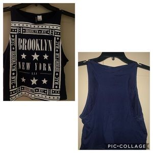 Brooklyn Macy blue crop top